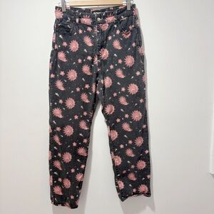 Dolls Kill Horoscopez Celestial High Waist Straight Leg Jeans Size Large Sun